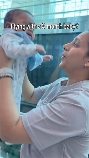Was flying with a newborn actually scary? #flyingwithababy #traveltips #newmom