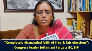 “Completely dismantled faith of free & fair elections”: Congress leader Jothimani targets EC, BJP