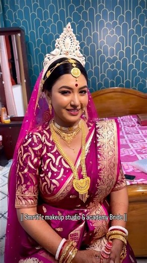 Real Bride || Smriti’z makeup studio & academy Bride ||