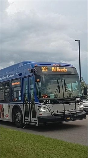 Edmonton Transit Service #7105 New Flyer XD40 as Route 512 to Mill Woods LRT Station