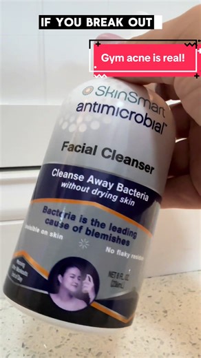 Breakouts After The Gym? If sweat and bacteria are part of your daily routine, SkinSmart Antimicrobial Facial Cleanser Spray makes post-workout cleansing effortless. This gentle spray helps cleanse skin without harsh scrubbing or stripping moisture. Ideal for acne-prone, sensitive, or teen skin. Keep it in your gym bag, locker, or backpack for a quick refresh after workouts, sports, or long days. Lightweight, fragrance-free, and easy to use. Spray. Let dry. Go. #GymSkincare #AcneCare #SkinSmart 