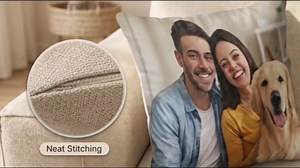 Customized Pillow with Picture, Personalized Pillow, Customized Pillows with Picture, Custom Pillowcase with Pictures for Couples, Family, Friends, Personalized Gifts