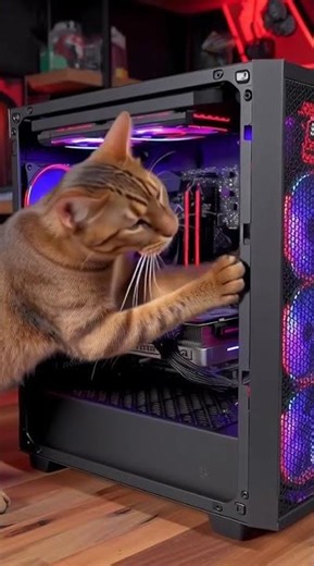 Cat Installs CPU Like a Pro 😺💻