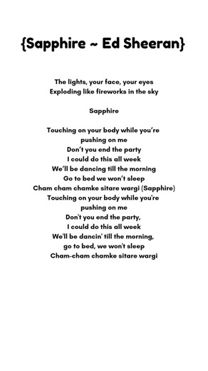 The lights, your face, your eyes exploding like fireworks in the sky #sapphire lyrics #love #music