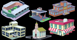 Toon Building Pack | 3D Urban | Unity Asset Store