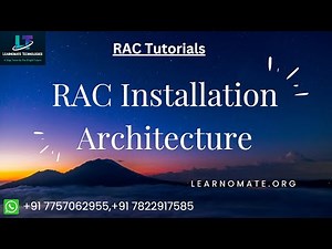 RAC Installation Architecture | Oracle RAC Training