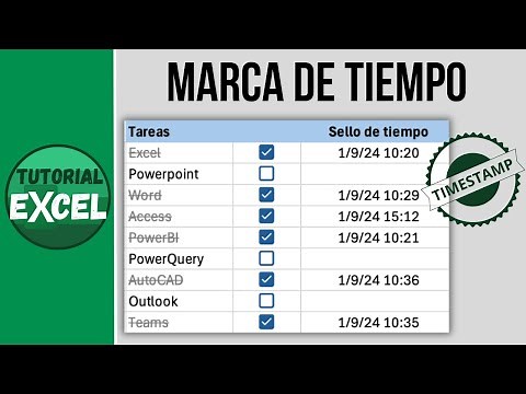 MARCA DE TIEMPO o TIMESTAMP en Excel ⏱