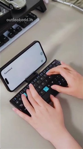 Foldable bluetooth keyboard portable folding keyboard with large touchpad and numeric keypad 💻✨