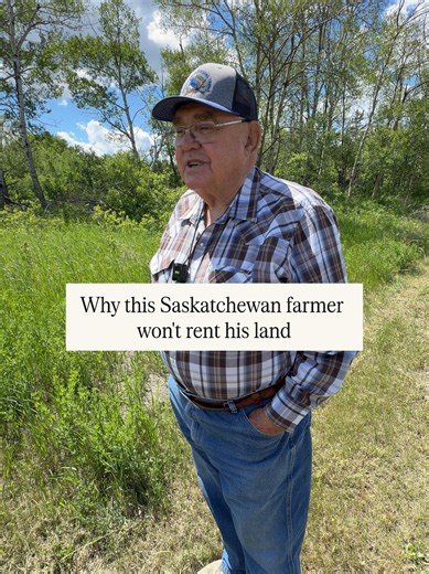 Replying to @eli15067 Lorne Scott lets a portion of his farmland near Indian Head, Sask. grow wild to support the local ecosystem. A conservation easement ensures others who'd like to farm the land must do so too. #conservation #prairie #Canada #farming