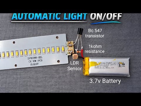 Automatic Light ON OFF Using Sensor | Dark Light Sensor Project 🔥