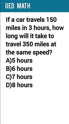 GED math practice question 2025 | GED math practice test 2025