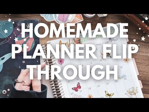 Homemade Planner Full Setup Flip Through ✨ 2025 Notebook Planner Setup #planwithme #diy