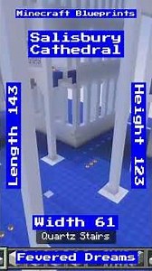 Salisbury Cathedral Pt 30 | Minecraft Blueprints #Minecraft #SalisburyCathedral #minecraftbuilds