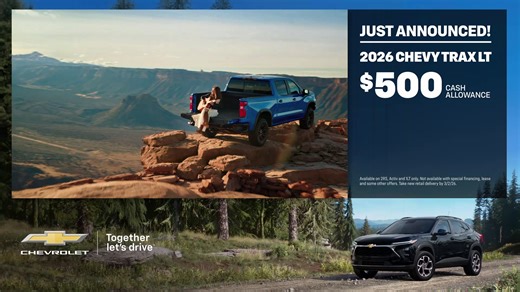 🚘 Upgrade Your Drive for Less 🚘 The 2026 Chevy Trax delivers comfort, technology, and confidence in a compact SUV that fits your lifestyle perfectly. 💵 Enjoy a $500 Cash Allowance happening now for a limited time. Available now at Ferman Chevrolet Tampa — come see why everyone loves the Trax! 👉 Schedule your test drive today and save! https://bit.ly/4meOgYw | Ferman Chevrolet - Tampa in Brandon