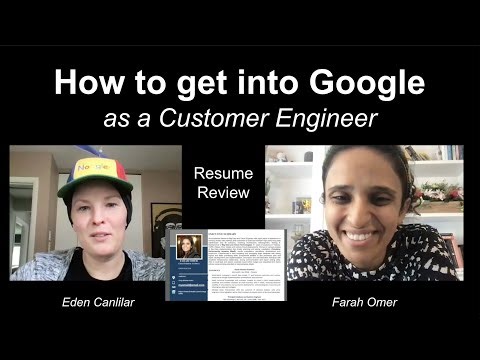 How to get into Google as a Customer Engineer with Farah Omer HD 720p