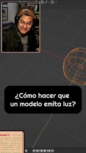 Convertir objeto en luz en #blender #3d #art #tutorial