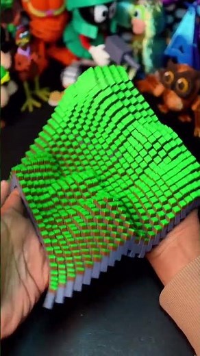 eSUN PLA+ 3D-Printed Minecraft Flexigrid Fidget Toy #3dprinting #filament#minecraft