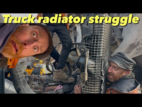 Van noise! Mercedes truck Radiator change!