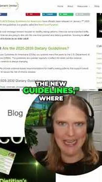 New Dietary Guidelines & Food Model Revealed! #shorts