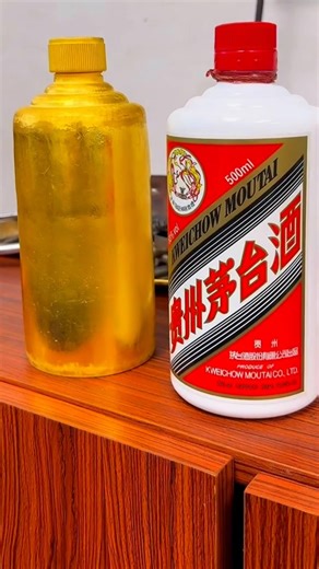 😍💰The process of 1:1 replication of famous Chinese liquor gold. #goldfactory #gold #goldbar