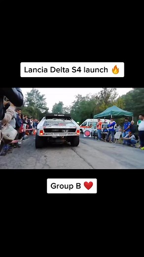 Lancia Delta S4 Launch On Pavement