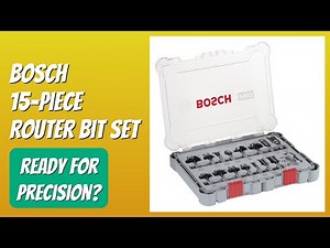 REVIEW (2025): Bosch 15-Piece Router Bit Set. Features.