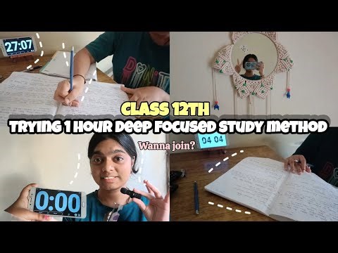 I tried the 1-Hour Focused Study Method ⏱️🧠 before the boards 📘
