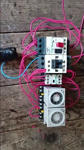 automatic on/off (with timer relay)