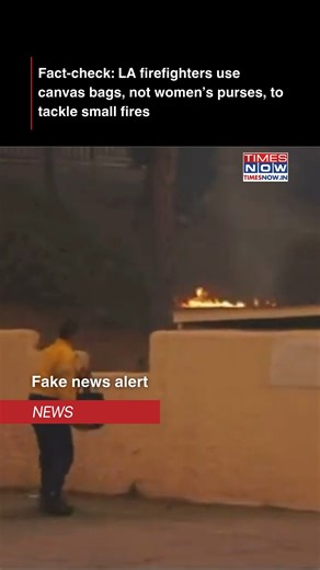 A video circulating on social media claims that the Los Angeles Fire Department is using women’s purses to transport water for firefighting, raising concerns about a lack of proper equipment and funding. Fact-Check: The "handbags" seen in the video are actually standard canvas bags carried on fire engines. These bags are used by firefighters for various tasks. Firefighters use these bags to quickly fill with water for tackling small fires. This method is often faster and more efficient than depl