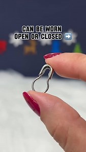 16G safety pin nose septum ring made from surgical steel with a bold, edgy design. Can be worn open or closed and features a 10mm size for a secure, comfortable fit in healed septum or nose piercings. #fyp #trendreels #septum #bodyjewelry #jewelryaddict | BodyJewelry.com