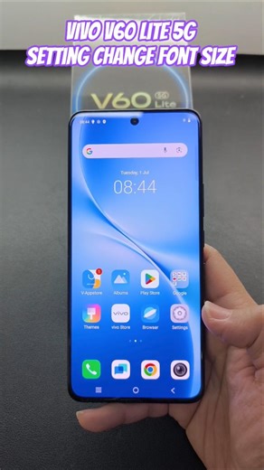 VIVO V60 Lite 5G Setting Change Font Size