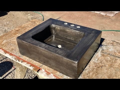 How to make a concrete sink