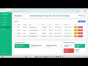 Pharmacy Management System Using Java Servlet and JSP and Mysql in NetBeans Full Project