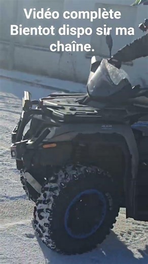 1ere fois sous la neige et ouai JE VALIDE #pourtoi #quads #neige #hautdefrance #cfmoto