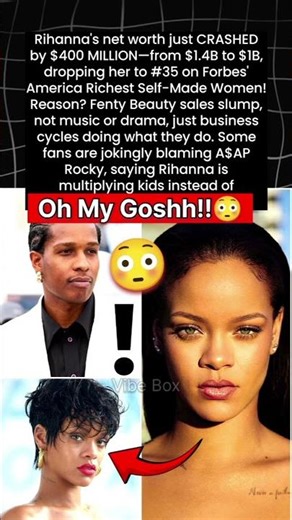 Rihanna Drops $400M After Fenty Beauty Sales Slump Hits Forbes List #rihanna #popculture #forbes