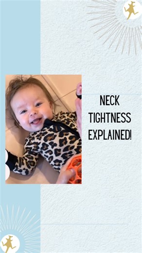 Neck tightness can be confusing! Here’s a basic breakdown of what you typically see when a baby has some tightness ❤️ | Little Roos Pediatric Therapy and Infant Wellbeing