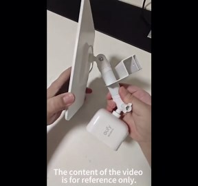 Gusfeliz 2-in-1 Gutter Mount for Blink Camera & Solar Panel, Compatible with Blink (4th Gen)/(3rd Gen)/ XT2/XT, 360° Adjustable Aluminum Alloy Mount for Camera,Black