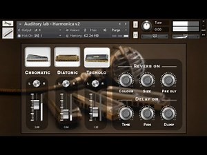 Auditory Lab - Chromatic Harmonica Virtual Instrument Plugin (Pc/Mac VST, AU,AAX)