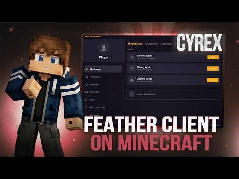 2026 | CRACKED Feather Client on Minecraft Java (Every Versions & Updated) Minecraft Hacked Client