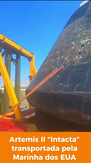 Artemis II “Intacta” transportada pela Marinha