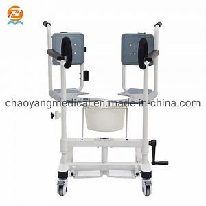 [Hot Item] Cy-Wh201 Commode Transport Chair Wheelchair Lifting Chair with Seat From Bed Transport Machine for Patients Waterproof Transfer Chair
