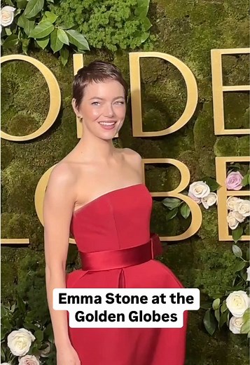 Emma Stone's Stunning Pixie Cut at the Golden Globes
