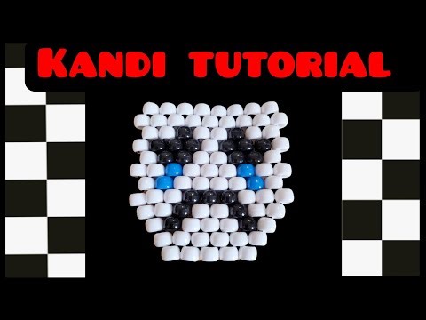 Comedy mask flat charm kandi tutorial