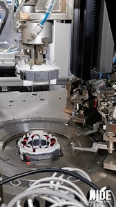 3 needles winding machine-BLDC Motor Stator Coil Winder The needle winding machine is suitable for BLDC motor stator winding, three needles winding, winding process is automatically done, high efficiency, safety, can do multi strands wire parallel winding. The machine has remote diagnosis function. #winding #machine #BLDC #motor #manufacturing #nidegroup | Nide Group