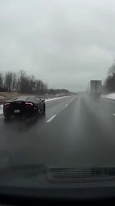 28K views · 46 reactions | Dashcam footage captured the moment a Lamborghini unexpectedly lost control amidst traffic. #BlackIce #CaughtOnCamera #HighwayChaos #SupercarFail #ViralReels | Gem Network | Facebook