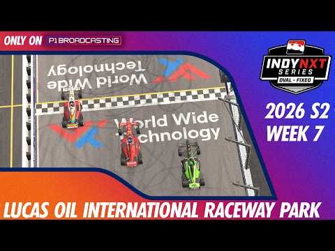 Indy NXT Oval Series Tues Night Top Split INDIANAPOLIS RACEWAY PARK 2026S2 W7 | iRacing Broadcast