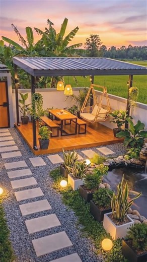 Amazing Backyard Renovation Transformation | Small Garden Makeover Ideas #shorts