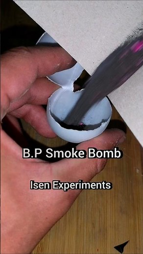DIY B.P Ball Smoke Bomb #experiment #firecrackers #fireworks #crackers #diy