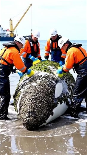 From Filthy to FREE: The Epic Orca Whale Rescue & Cleaning!#rescue