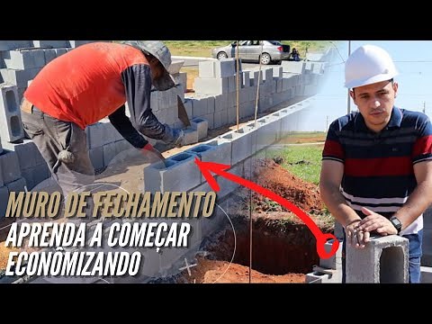 Start your project saving money, see how to build a fence wall